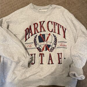 Gray Park City Utah Sweater